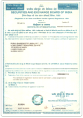 SEBI Certificate Of Registration